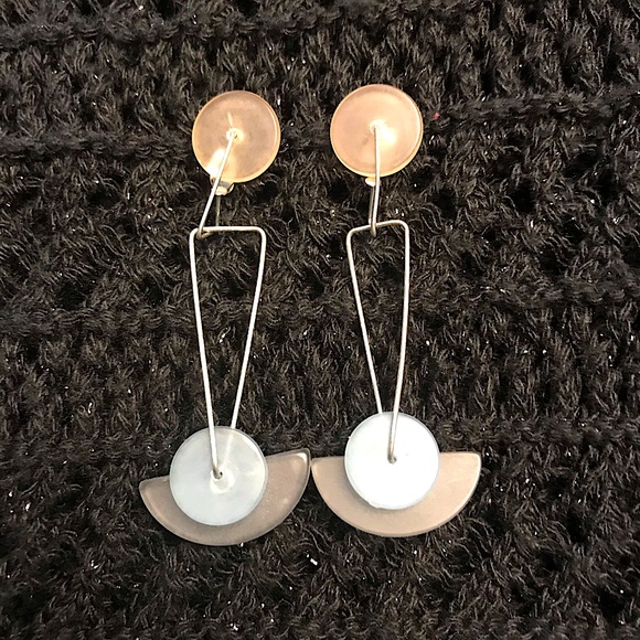 Retro 80’s drop earrings - Picture 1 of 4